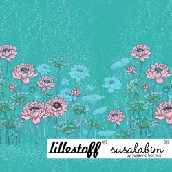 Bio Jersey Lillestoff - Panel Lotusblüte